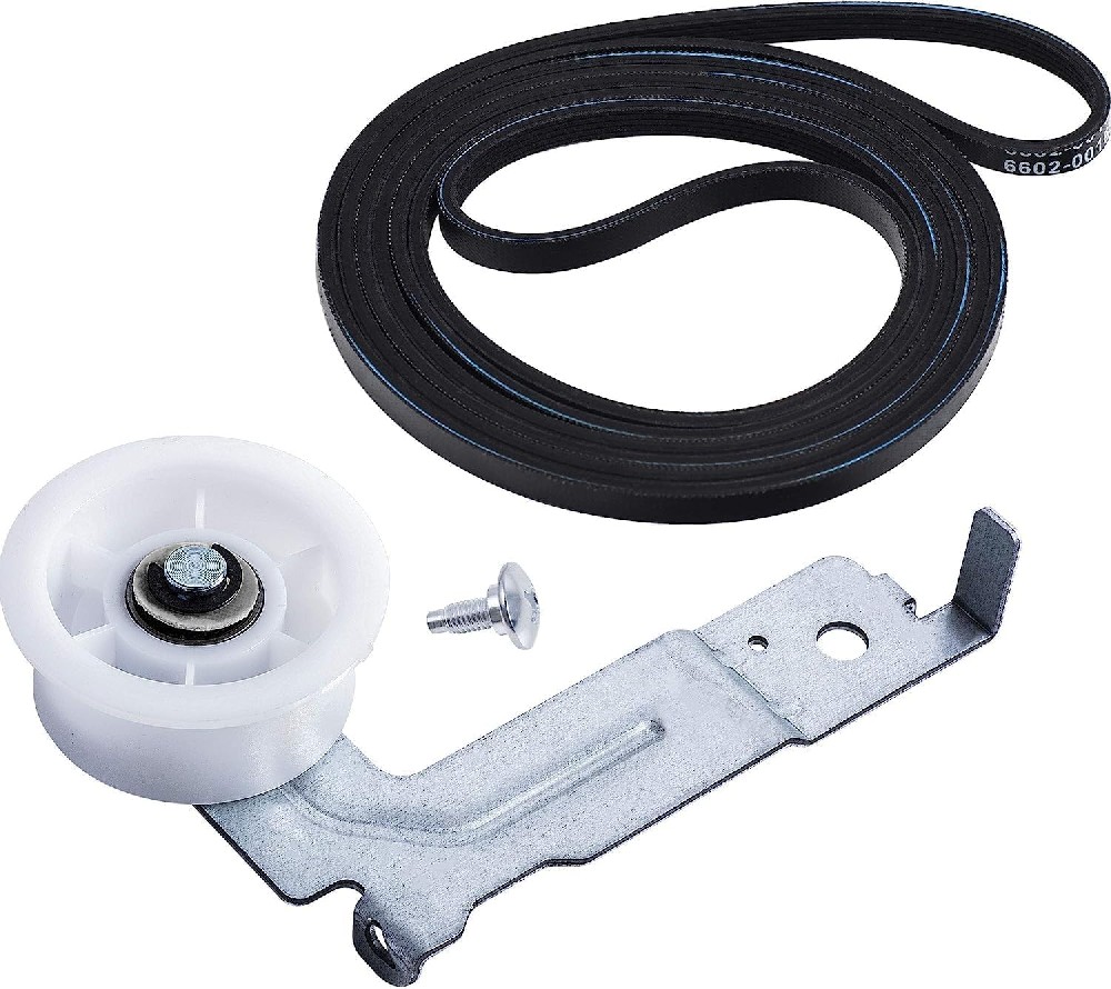 6602-001655 Drum Belt & DC93-00634A Dryer Idler Pulley with Sturdy Clip